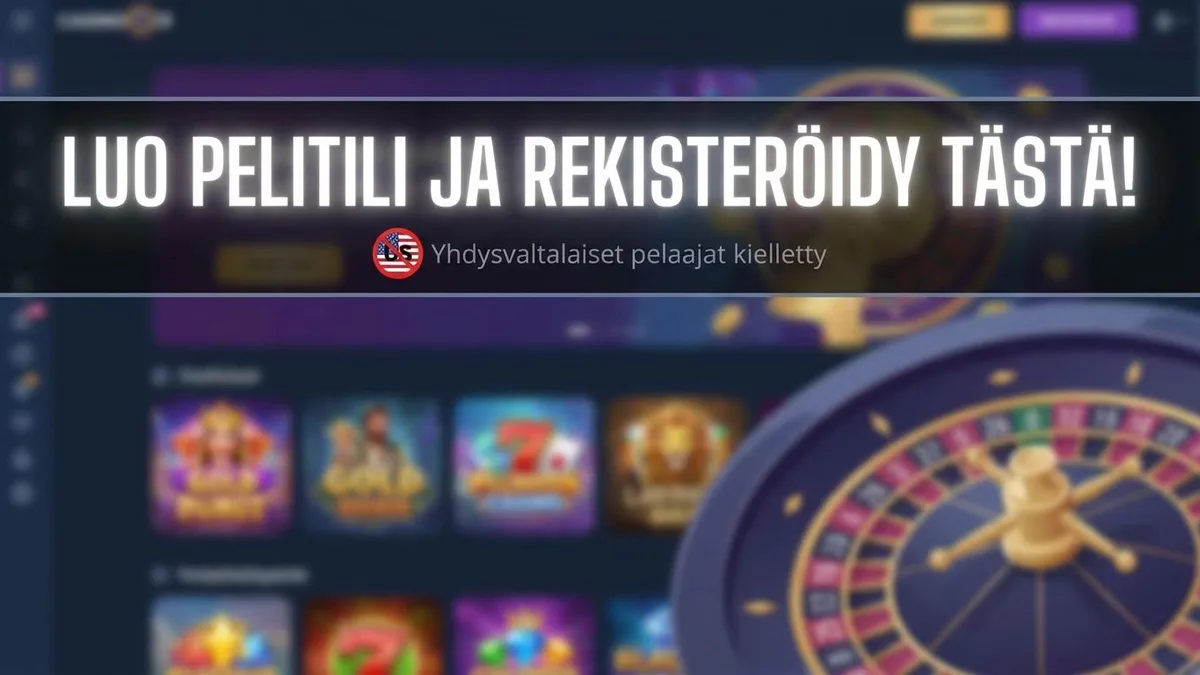 Rekisteröidy bonuksella